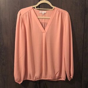 Pink long sleeve blouse